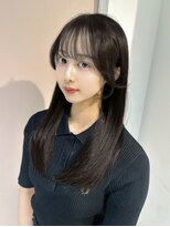 ティア(Tia.)&nbsp;ミディアム/グレージュ/韓国風/髪質改善トリートメント/縮毛矯正