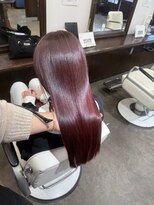 ムーブ(Moob)&nbsp;艶感も抜群でレッドカラー×髪質改善メニュー【別府】