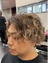 プロ ヘア テック(PRO HAIR TEC)&nbsp;大人の色気漂うかきあげスタイル束感メッシュツイストパーマヘア
