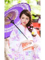浴衣や和装に大人気編みおろしスタイル
