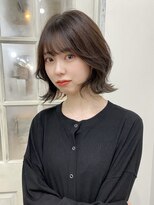 くびれボブ 韓国風レイヤーカット 流れる顔まわりカット 東垂水