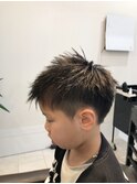 キッズカット ツーブロックショート