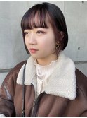 インナーカラー×ボブ