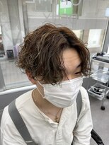 オムデュー(HOMME DEUX)&nbsp;【YUKI】波巻きパーマ×センターパート