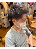 MEN'S HAIR ソフトツイスト×アップバング