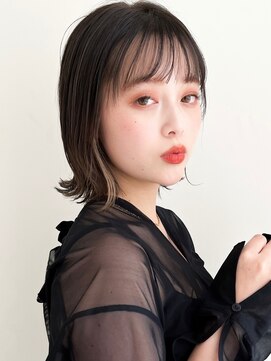 リヤン 表参道(lyann) 小顔小顔カットこなれミディネビージュホワイトグレージュ