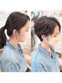 ハンサムショート×パーマ　20代30代40代50代 表参道