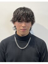 カンゴール サロン トウキョウ セントラル 原宿(KANGOL SALON TOKYO CENTRAL)&nbsp;マッシュウルフに色気波巻きスパイラル！