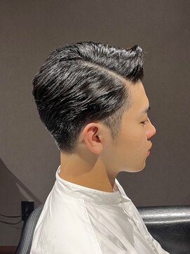 ビーダンディー(Bee dandy) ビジネスフォーマル ツーブロックショート 七三オールバック