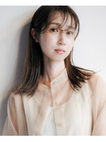 エマ 谷山店(EMMA)&nbsp;ブリーチなし透明感カラー切りっぱなしボブセミディシースルー