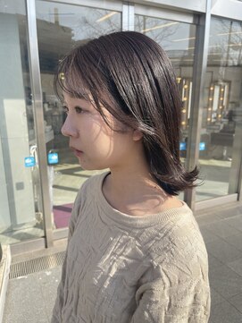 コワファースト 大分(COIFF1RST) シースルーバングにぱつっとボブ