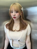 ロンド マーレ 天神大名店(Lond mare) ピンクブラウン/暖色カラー/カシスピンク/韓国ヘア/顔周りカット