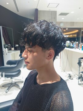 アヴァンスクロス あべのルシアス店(AVANCE. CROSS) スパイラルミックスパーマ×黒髪マッシュ