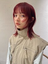 ルル 表参道(lulu.)&nbsp;暖色カラー/暖色/オレンジ/ピンク/ボブ/重めカット