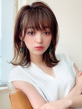 アフロート ディル(AFLOAT D'L) 大人かわいい 2wayバング  グレージュ くびれヘア 髪質改善