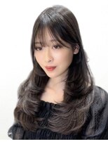 ワン バイ ジエクト(One by The Ect)&nbsp;【レイヤーロング】パープルブラック透明感黒髪アッシュカラー