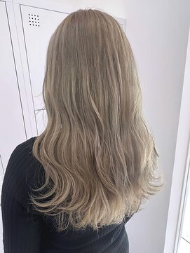 ミミヘアーガーデン(mimi hair garden) くすみホワイトミルクティー