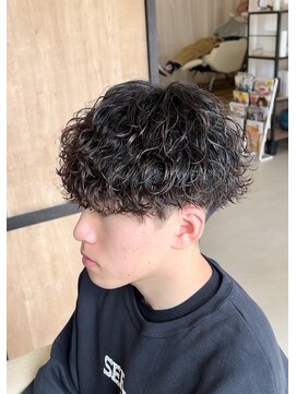 メンズギフト(men's GIFT) 波巻きスパイラルパーマメンズ刈り上げツーブロックマッシュ