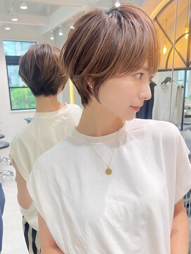 ロンドエニカ 大宮(Lond enika) 切りっぱなしボブエアリーロング美髪ピンクブラウン[大宮]