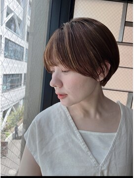 サロンドミルク 新百合ヶ丘店(salon de MiLK) 耳掛け、マッシュショート　《五月女スタイル》