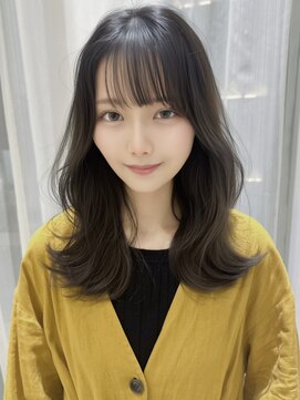 ロイ(Roi) レイヤーロングアッシュオリーブ20代30代40代【渋谷】