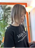 【AYANO】4/細かいハイライト×ホワイトベージュ