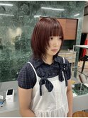 レッドブラウン/ブリーチなし/ミディアムウルフ/＊109