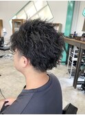 流してもかっこいい☆メンズツイストスパイラルパーマ