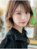 インナーカラー外ハネ小顔フェミニンボブTb6北浦和20代30代40代