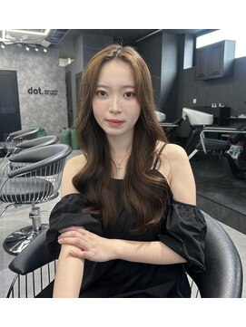 ドットモーダ  町田店(dot. mooda) 【透明感カラー×顔周りカット】韓国/韓国ヘア/町田/町田駅/学割