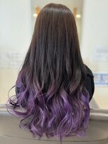 ヘアショップ エヌアンドエー 久喜菖蒲店(hair shop N&A) 大人かわいいWカラー/毛先カラー/紫/パープル/バイオレット