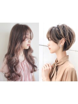 《中目黒駅徒歩1分》大人女性の為のハイライトで透明感溢れるスタイルに！白髪ぼかしにも対応◎