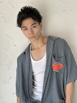 ロミーオム 本厚木(ROMMY. Homme)&nbsp;刈り上げツーブロックアップバングショート短髪メンズヘア
