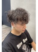 マッシュベース×波巻きスパイラルパーマ