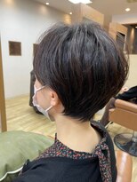 アグランテトラ 野田阪神店(a Gland tetra) 30代40代50代黒髪前髪パーマネイビーグレー