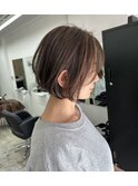 ハイライトにショートボブ