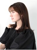 前髪　フルバング　おくれ毛　似合わせカット