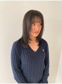 乾かすだけでキマる髪/ミディアムレイヤーカット