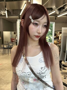 ペレ アネックス 大阪梅田茶屋町店(PELE ANNEX) ホワイトグレージュ/デジタルパーマ/フェザー/梅田