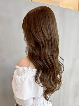 アイティーバイアルバム 藤沢店(IT by ALBUM) 韓国ヘアオリーブベージュグレージュ顔周りレイヤー_ba558602