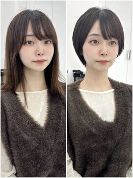 コア プラス 立川(COA PLUS) 韓国風レイヤーカット髪質改善ダブルカラーハッシュカット
