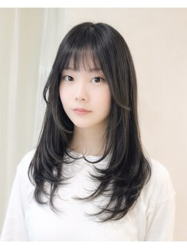 ネオリーブ チロル 横浜西口店(Neolive CiroL.) ミディアムレイヤーカット/ダークアッシュ/【横浜】k