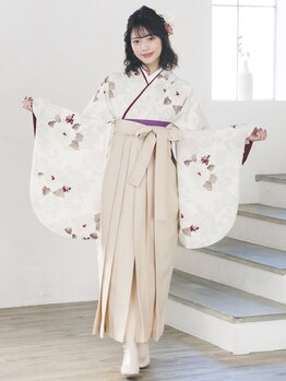 ケアル(Carel)の写真/京都の問屋さんと提携！大切な日をより素敵に☆卒業式袴一式レンタル19800円♪卒業式の着物レンタルも◎