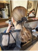 ヘアアレンジ/ヘアセット/お呼ばれアレンジ/タイトアレンジ