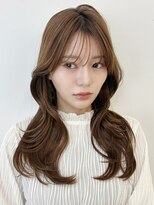 シーク 八王子(CHIC) レイヤーカット韓国くびれ巻き×透明感カラー【八王子】