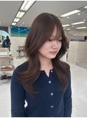 くすみブラウンカラー