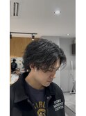 【重め、パーマスタイル】襟足パーマ