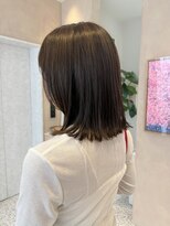 オン キャナルシティ博多前店(on)&nbsp;【晴音】ミディアムボブ/オリーブブラウン/30代