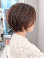 アイドットプラスサッポロ 札幌(i.+SAPPORO)&nbsp;ミルクブラウン白髪ぼかし髪質改善小顔ショート