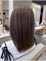 プログレス フレスポ富沢店(PROGRESS)&nbsp;脱白髪染め白髪ぼかしハイライト/アッシュブラウン/30代40代50代